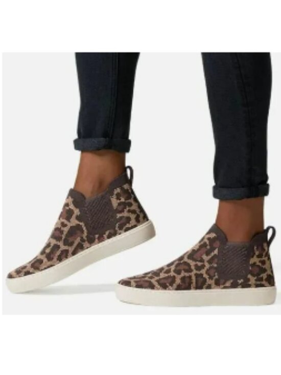 Rothy's Shoes - Rothy's leopard print chelsea-style sneakers- size 11